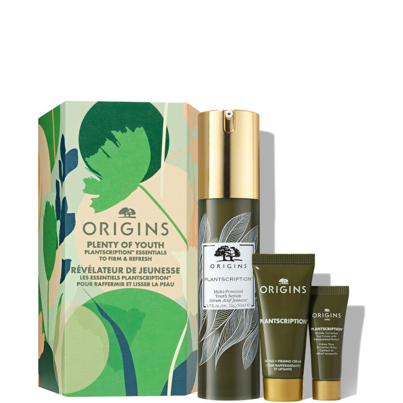 Origins PLENTY OF YOUTH  50 ML Siero Viso + 15 ML Crema Viso + 5 ML Crema Occhi