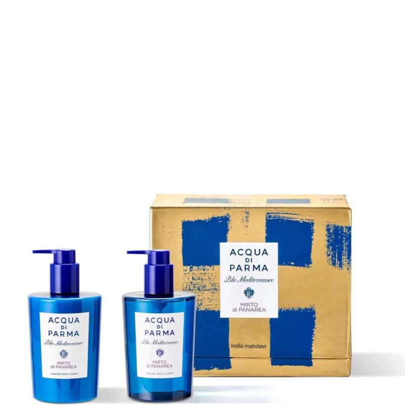 Blu Mediterraneo Mirto di Panarea Hand & Body Ritual 300 ML Sapone Mani e Corpo + 300 ML Lozione Mani e Corpo