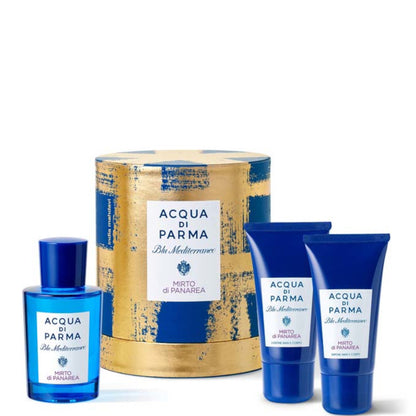 Blu Mediterraneo Mirto di Panarea Cofanetto Regalo 100 ML Eau de Toilette +75 ML Sapone Mani e Corpo + 75 ML Lozione Mani e Corpo