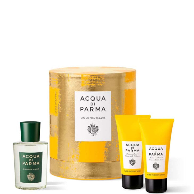 Acqua di Parma Colonia C.L.U.B. Cofanetto Regalo 100 ML Eau de Cologne + 75 ML Colonia Sapone Mani e Corpo + 75 ML Colonia Lozione Mani e Corpo