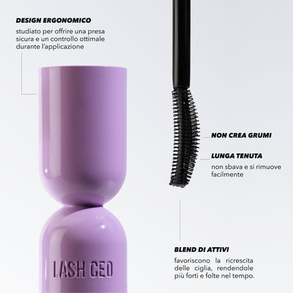 Mulac Lash Ceo Mascara 3 in 1 Volumizzante, Allungante e Incurvante