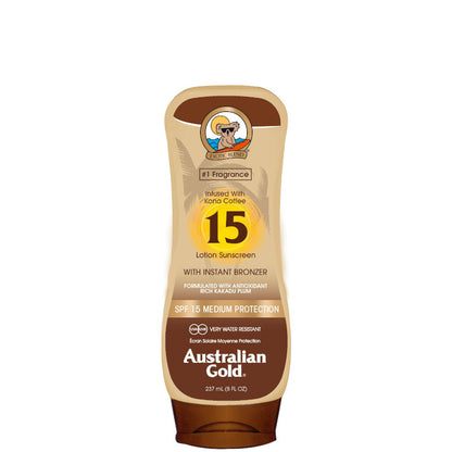 Lotion Sunscreen SPF 15 con Kona Coffee ed effetto Bronze 237 ML