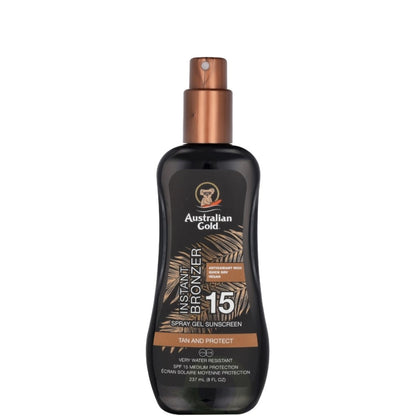 Instant Bronzer Spray Gels Sunscreen SPF 15