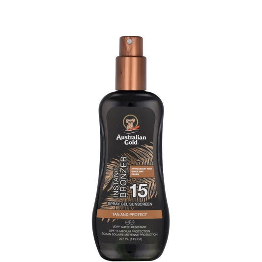 Instant Bronzer Spray Gels Sunscreen SPF 15