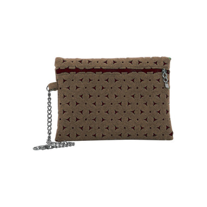 Pochette Feltro Mattone / Beige OPOSF04 Colore Mattone / Beige