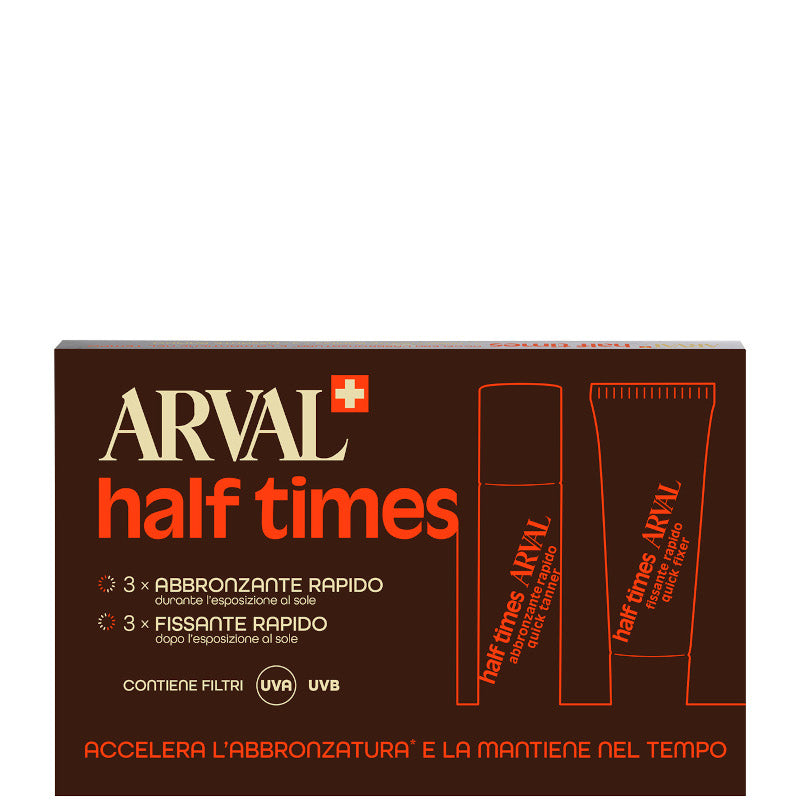 Half Times - SPF 6 3 x 10 ml Abbronzante Rapido + 3 x 10 ml Fissante Rapido