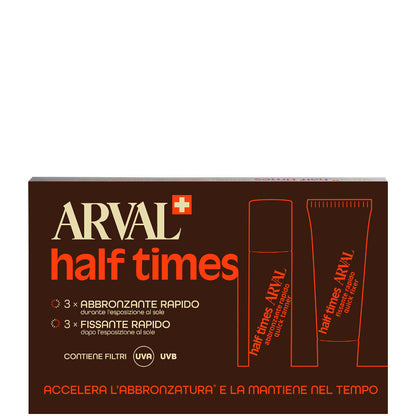 Half Times - SPF 6 3 x 10 ml Abbronzante Rapido + 3 x 10 ml Fissante Rapido