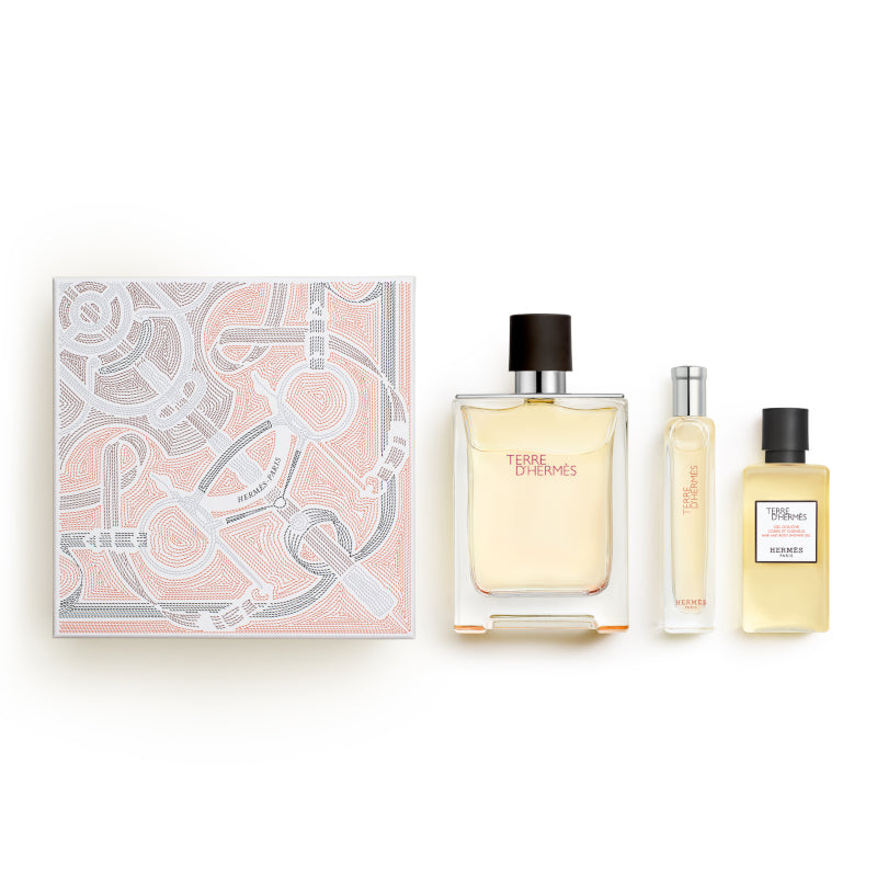 Terre d'Hermès Eau de Toilette Cofanetto 100 ML Eau de Toilette + 15 ML Eau de Toilette +  40ML Shower Gel
