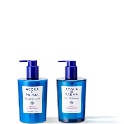 Blu Mediterraneo Mirto di Panarea Hand & Body Ritual 300 ML Sapone Mani e Corpo + 300 ML Lozione Mani e Corpo