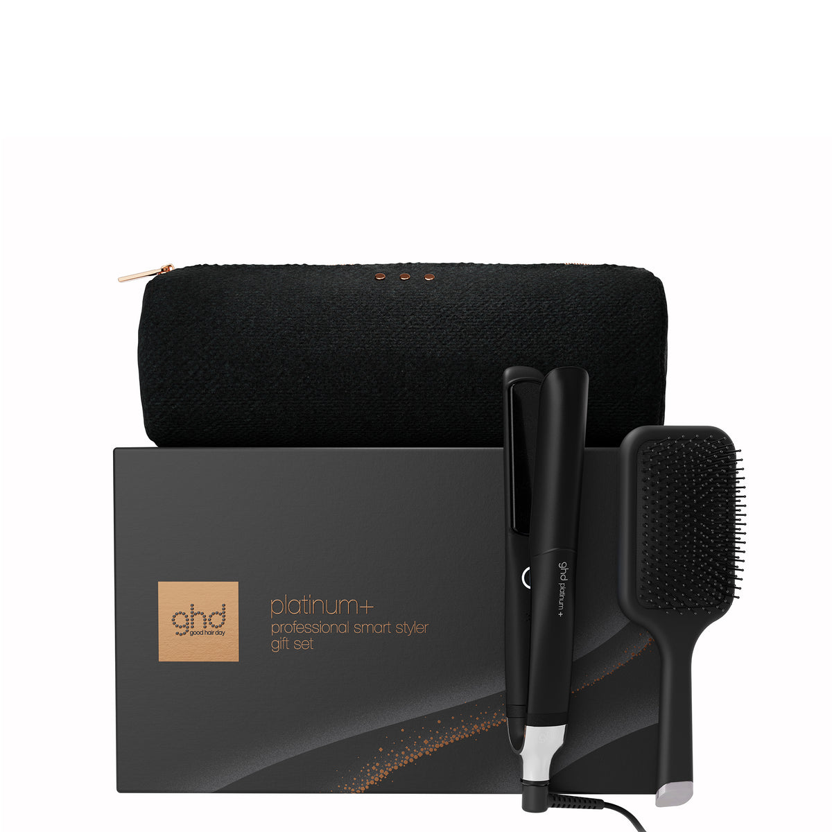 ghd platinum + gift set in black
