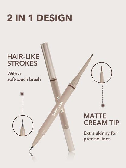 Sheglam Brows On Demand 2-In-1 Brow Pencil