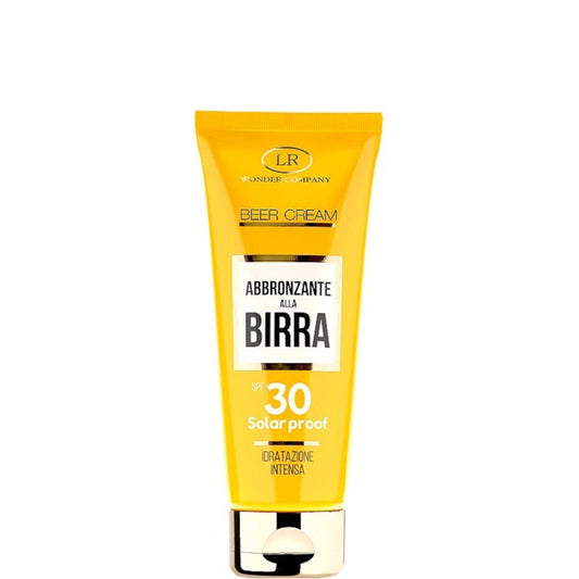 BEER CREAM - Abbronzante alla Birra Viso/Corpo SPF 30 100 ML