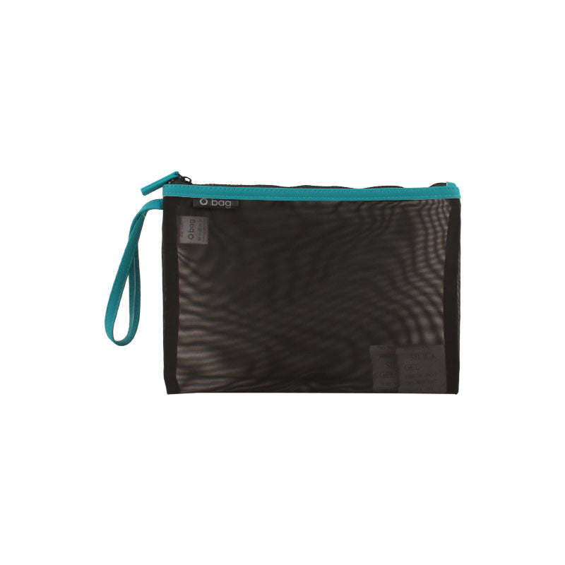 Pochette a Busta O BAG in Plastica a Rete Acqua e Nero ACCEP004MAS02237