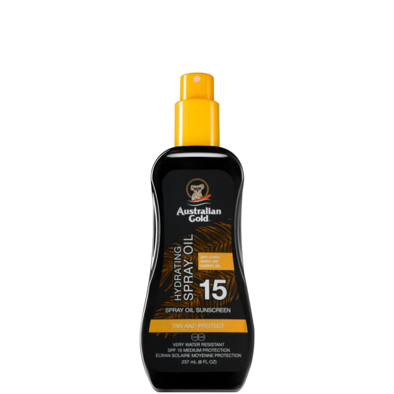 Spray Oil Sunscreen SPF 15 con Olio di Carota 237 ML