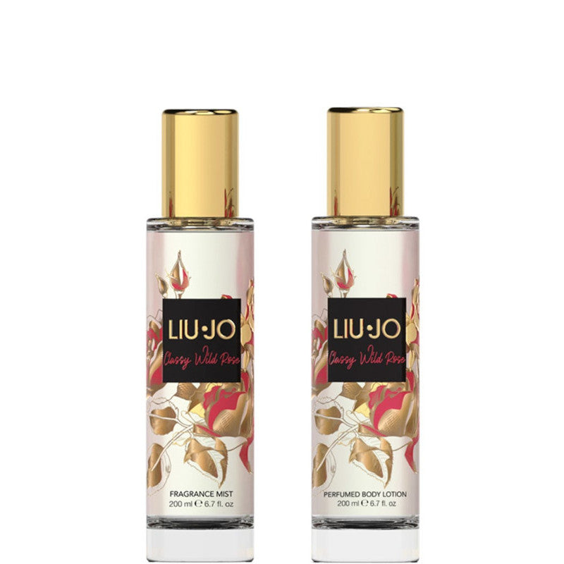 Classy Wild Rose Confezione 200 ML Acqua aromatica per il corpo + 200 ML Body Lotion